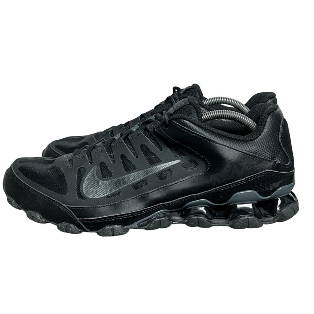 Nike Reax 8 TR Mesh Triple Black 621716-008 Men Size 11.5 Cross Training Shoes